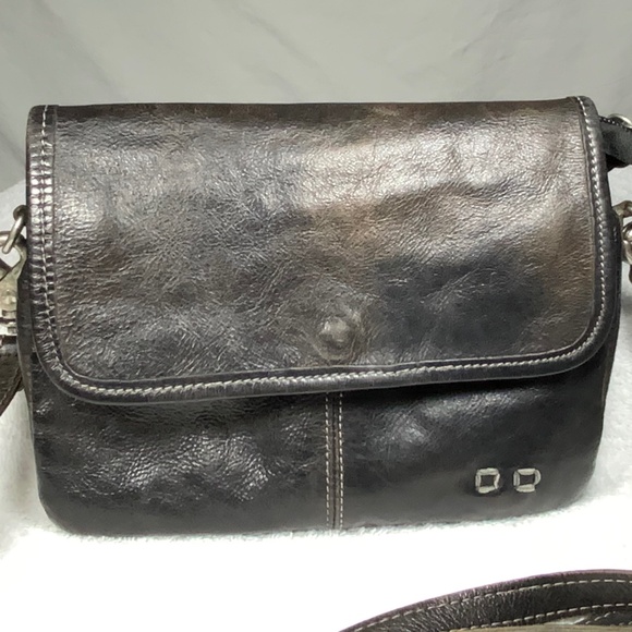 Bed Stu Ziggy Black Leather Crossbody Belt Bag - Picture 1 of 16